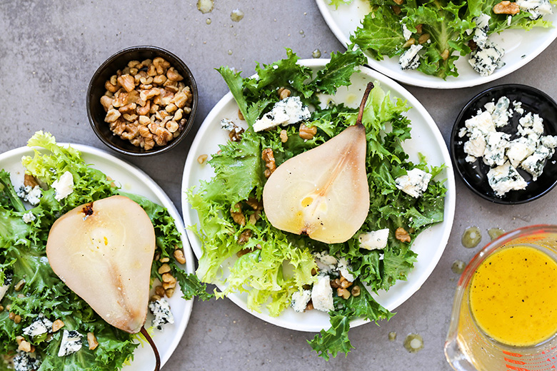 POACHED PEAR SALAD