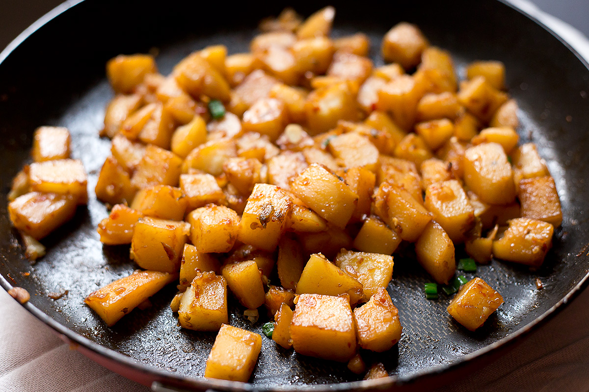 HOT AND SPICY SWEET POTATOES