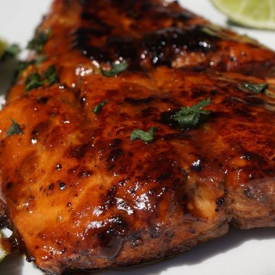 sticky jerk salmon recipe