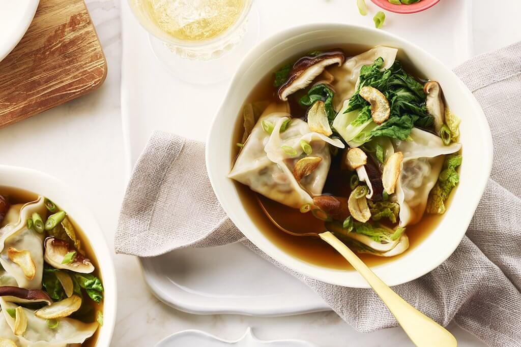 VEG WONTON SOUP RECIPE