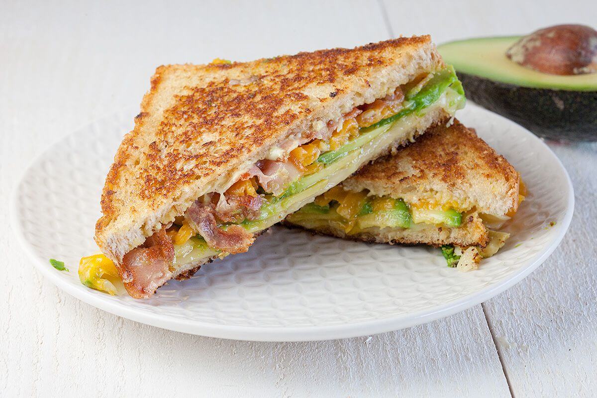 GRILLED CHEESE AVOCADO SANDWICH
