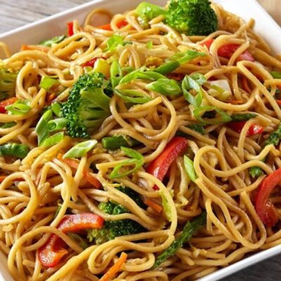 Green Chowmein Recipe