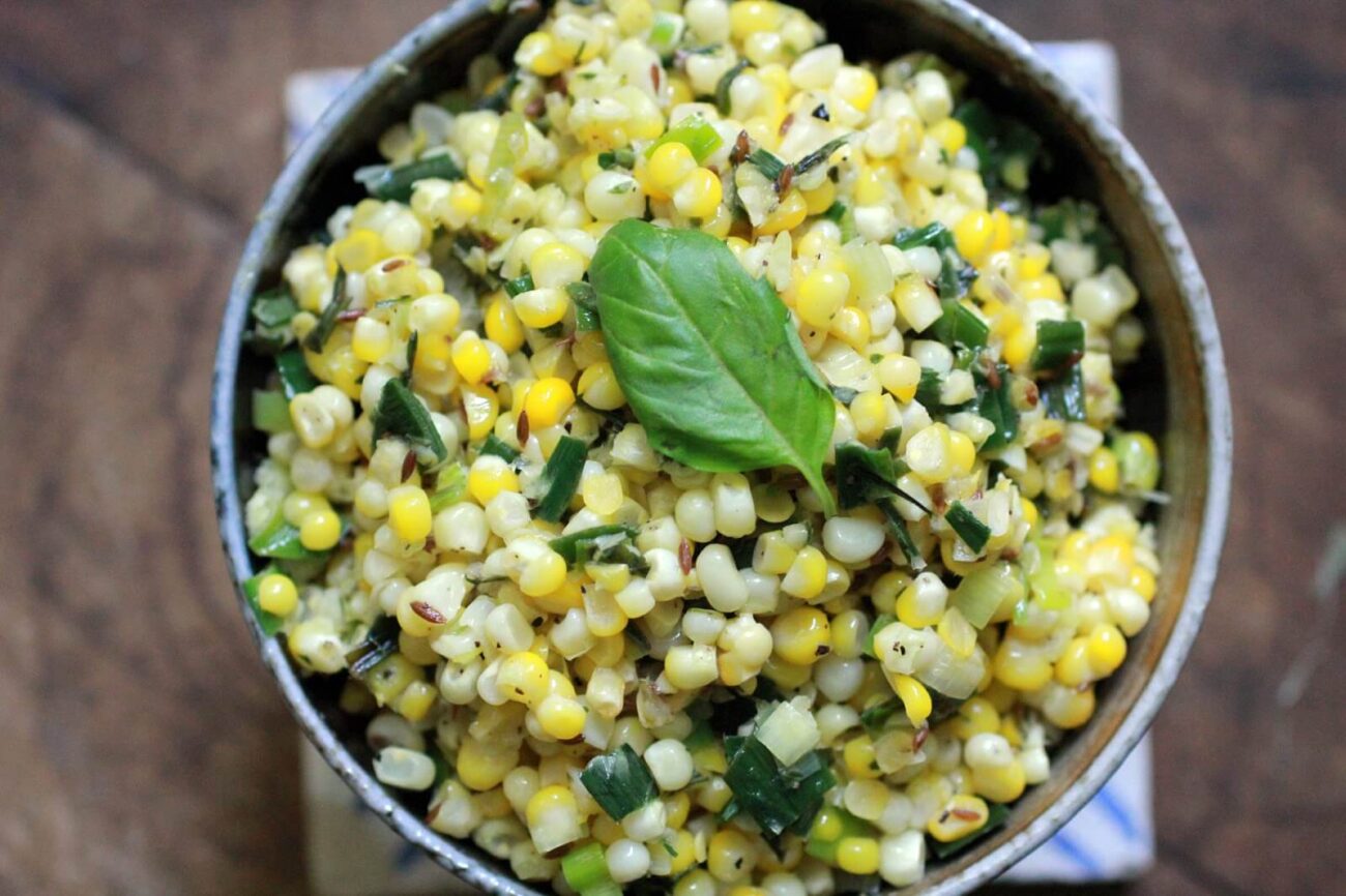 CORN AND BASIL FINGERS RECIPE