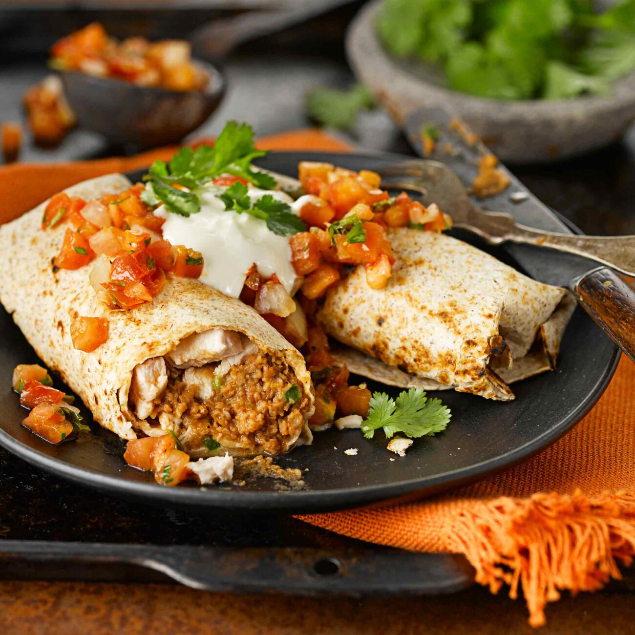 BAKED CHICKEN BURRITO RECIPE