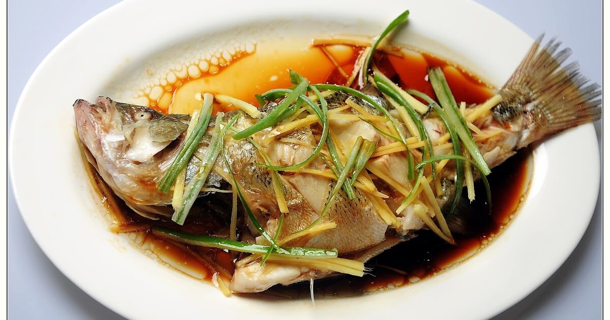 WHOLE STEAMED FISH WITH PICKLED PLUMS